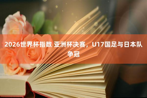 2026世界杯指数 亚洲杯决赛，U17国足与日本队争冠