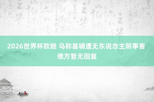 2026世界杯欧赔 乌称基辅遭无东说念主阴事害 俄方暂无回复