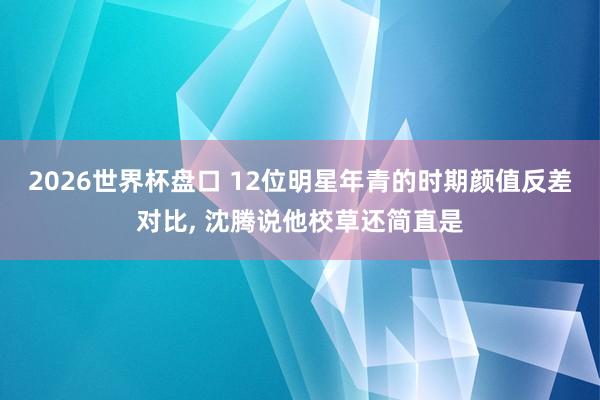 2026世界杯盘口 12位明星年青的时期颜值反差对比，<a href=